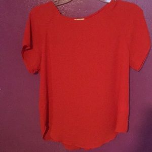 Red Polyester Shirt